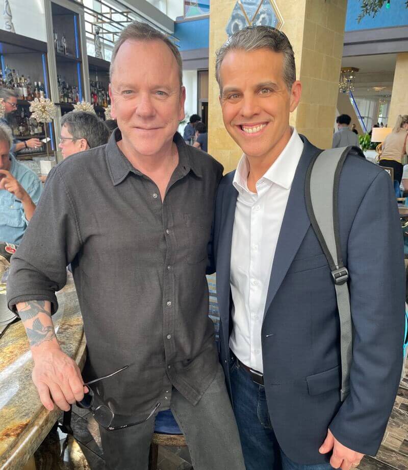 Eric O'Neill with Kiefer Sutherland